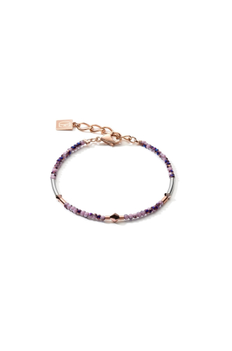 Фото Браслет Amethyst Rose Gold Coeur de Lion 5080/30-0846