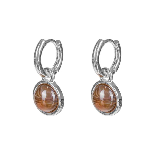 Серьги COFFE AGATE Fiore Luna *LE1112 BR/S