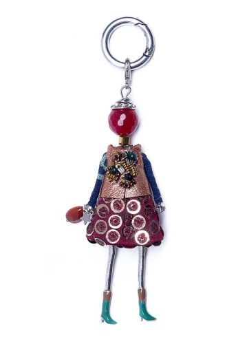 Фото Брелок Miamelie, кукла Ромина, MiA-2202-P0232 серебристый