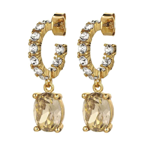 Фото Серьги BARBARA SG GOLDEN / CRYSTAL Dyrberg Kern 430038