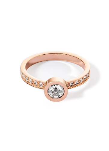 Фото Кольцо Crystal-Rose gold Coeur de Lion 0228/40-1822 54