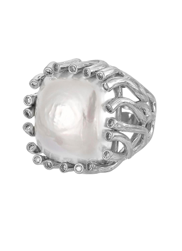 Фото Кольцо Madreperla MP02001030 silver/white