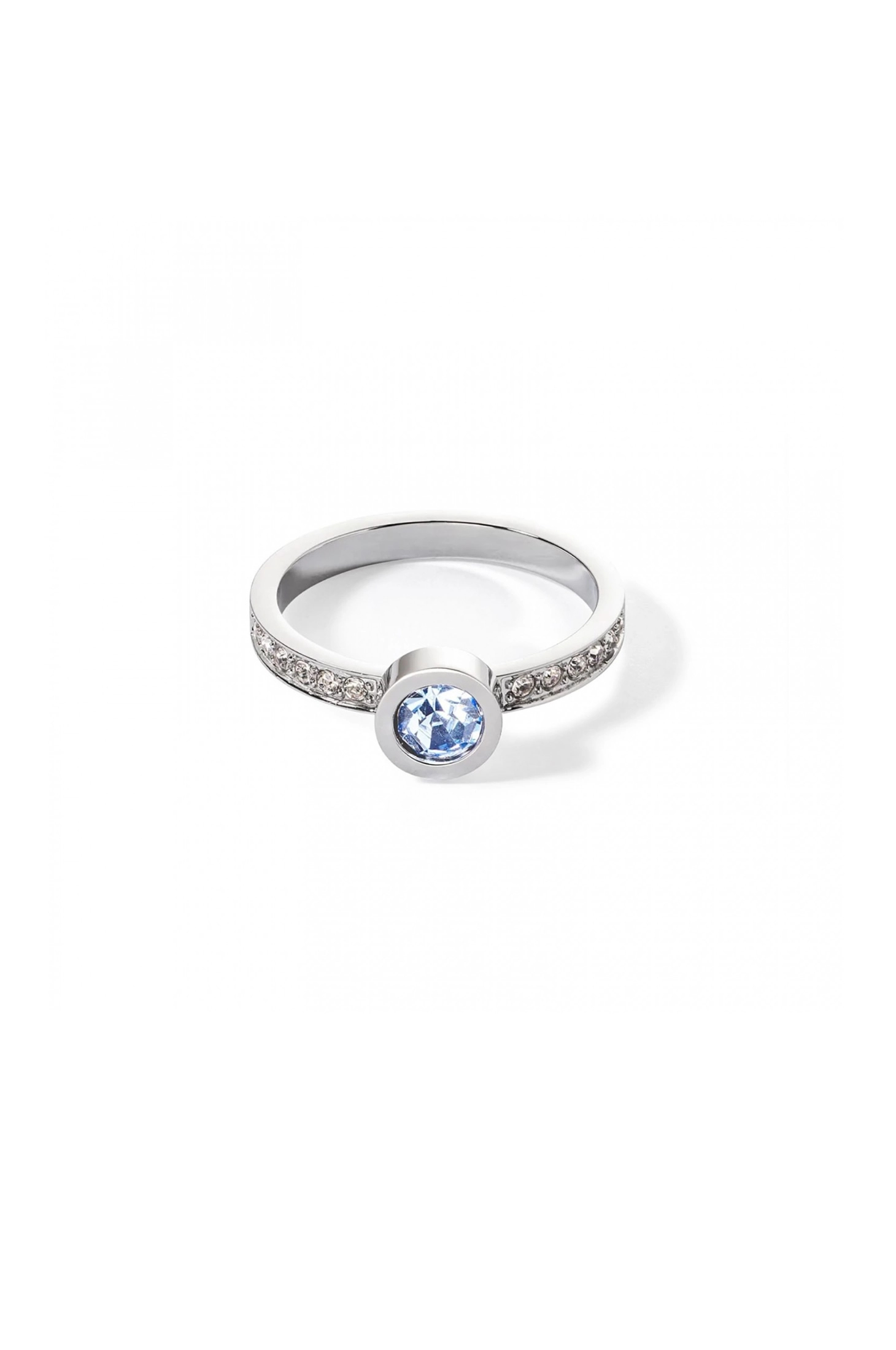 Кольцо Light Blue-Silver Coeur de Lion 0228/40-0741 56
