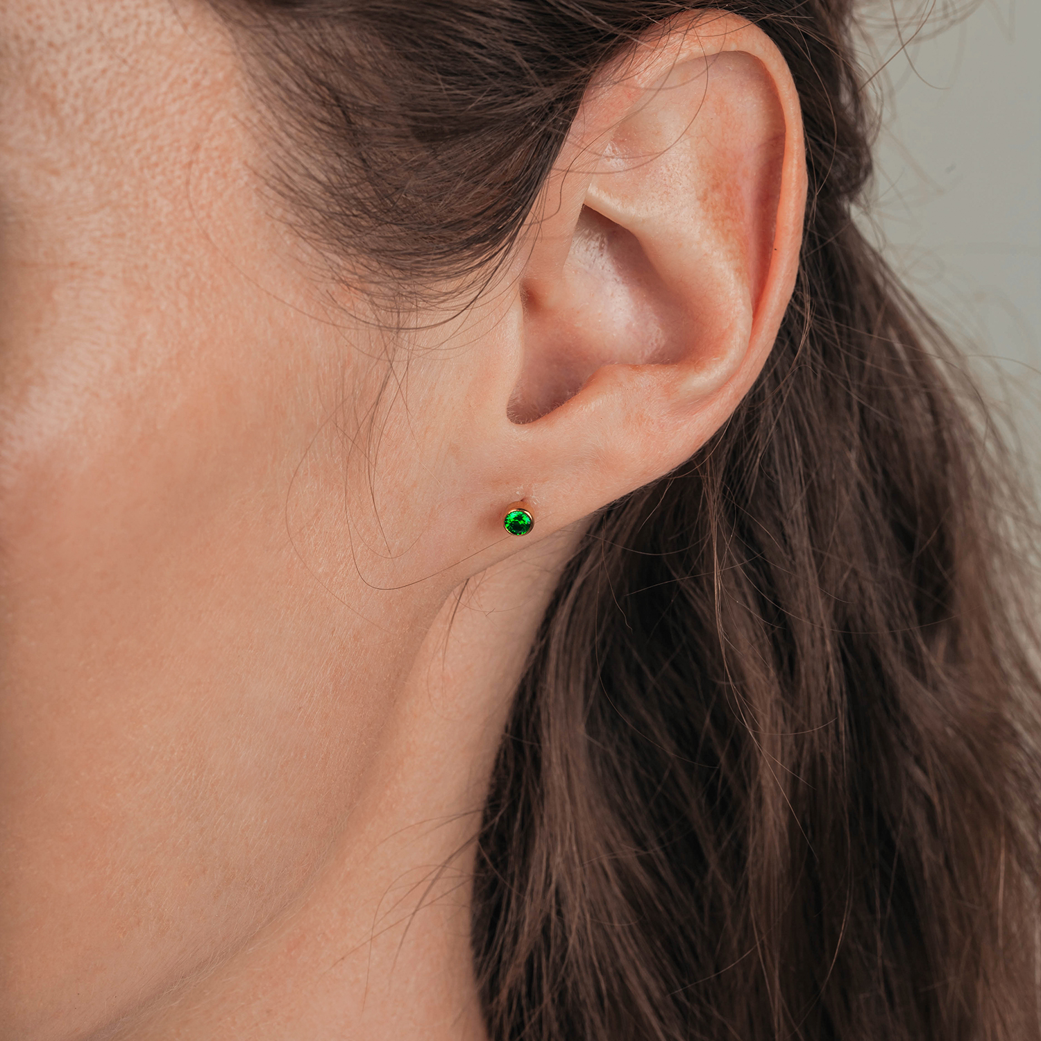Фото Пусеты Cubic zirconia Green Fiore Luna Classic SWE0128 G G