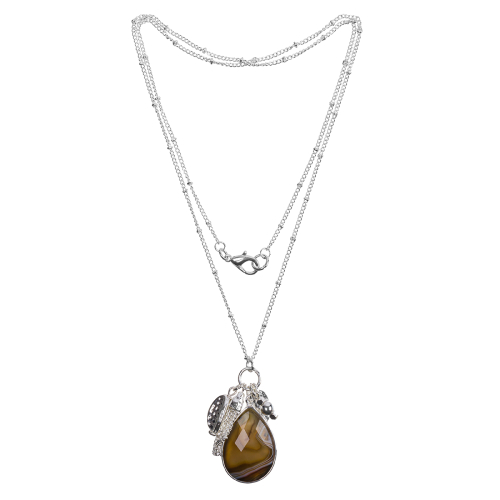 Колье COFFE Fiore Luna *LN5124 BR/S