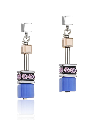 Фото Серьги Blue-Brown-Lilac Coeur de Lion 2839/21-0740