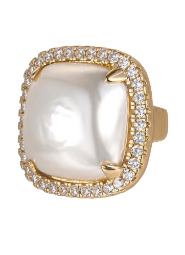 Кольцо Madreperla MP02001042 gold/white
