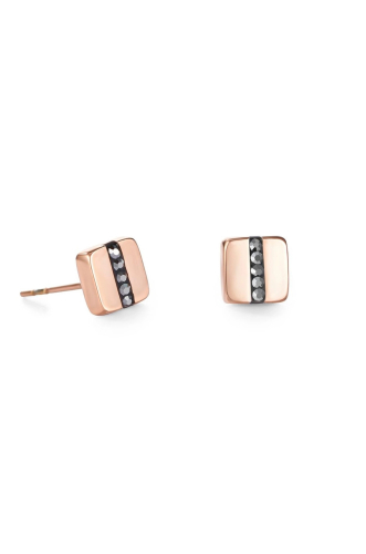 Фото Серьги Anthracite-Rosegold Coeur de Lion 0225/21-1223