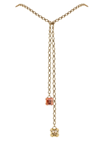 Фото Колье - галстук CARAMELLO Fiore di Firenze CO0410 CHAMPAGNE/GIALLO