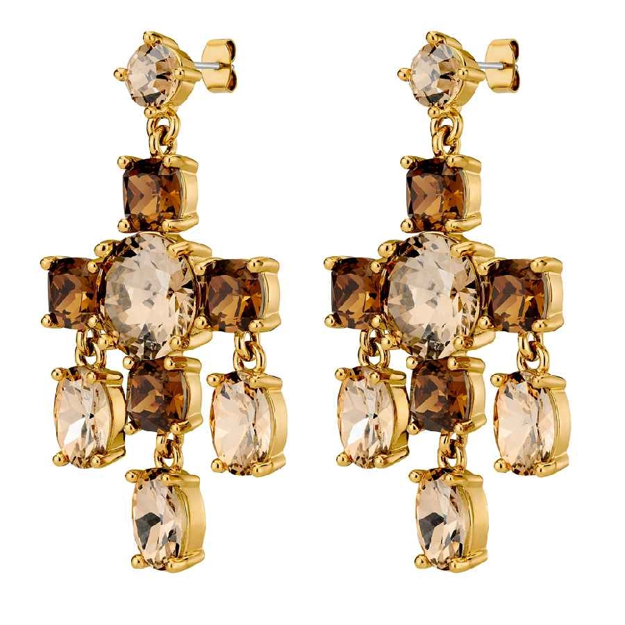 Фото Серьги LEONORA SG GOLDEN/BROWN Dyrberg Kern 450000