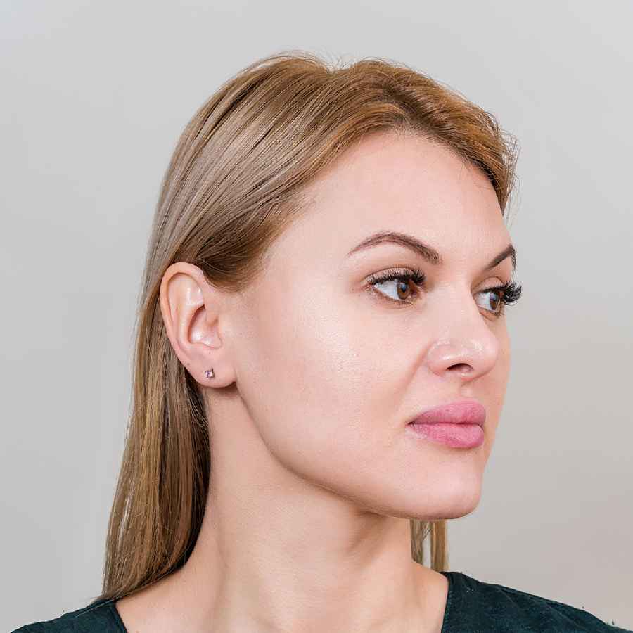 Фото Пусеты LIGHT ROSE Art Deco Fiore Luna AE03187-1A R/S