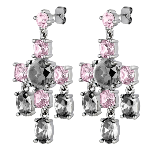 Серьги LEONORA SS GREY / VINTAGE ROSE Dyrberg Kern 450002