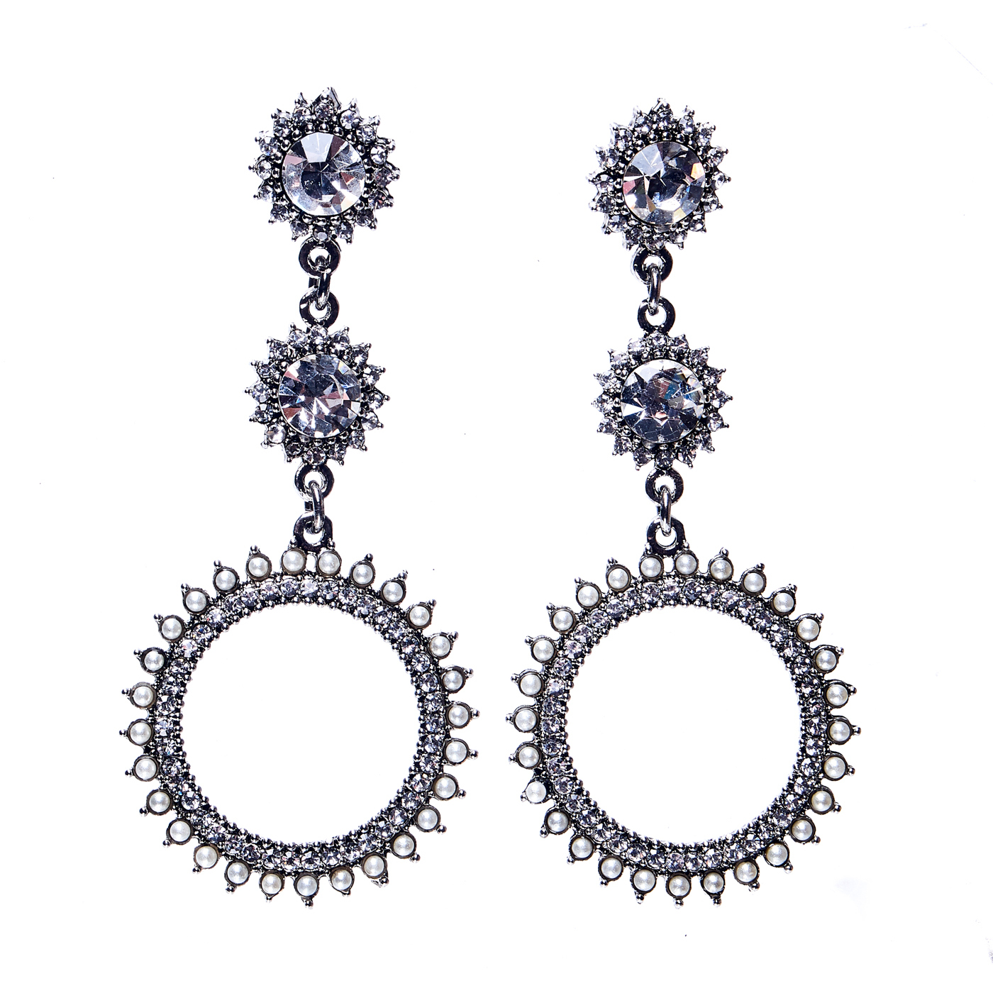 Фото Серьги Moon Paris Vintage MV-1811-002 серебристый