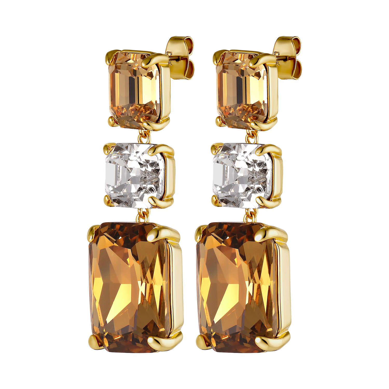Фото Серьги ESMARA SG GOLDEN / CRYSTAL Dyrberg Kern 460013