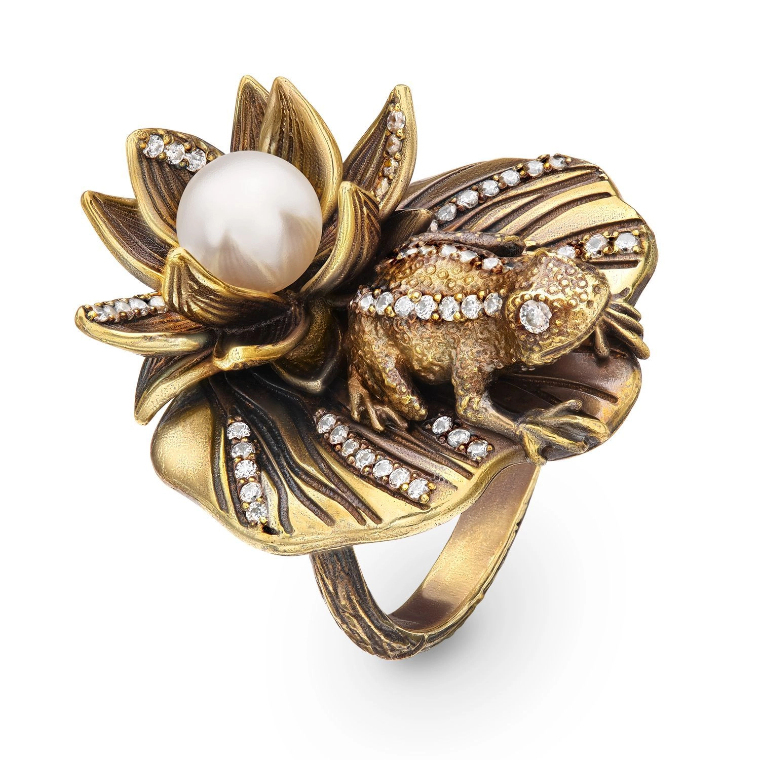 Фото Кольцо Rana di loto Fiore di Firenze AN1702 PEARL