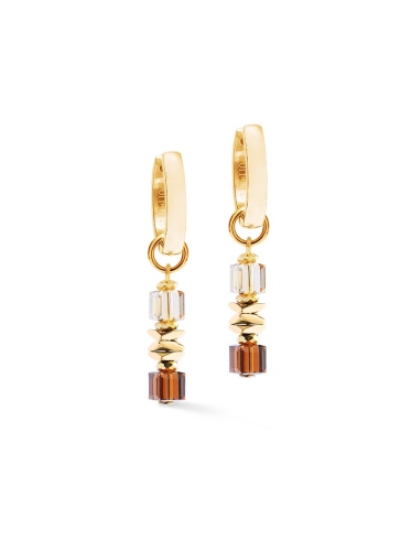 Фото Серьги Brown-Gold Coeur de Lion 3044/21-1116