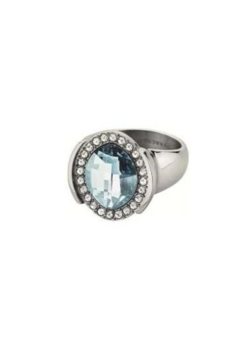LEAF кольцо FLORIANE IIII SS BLUE 336350