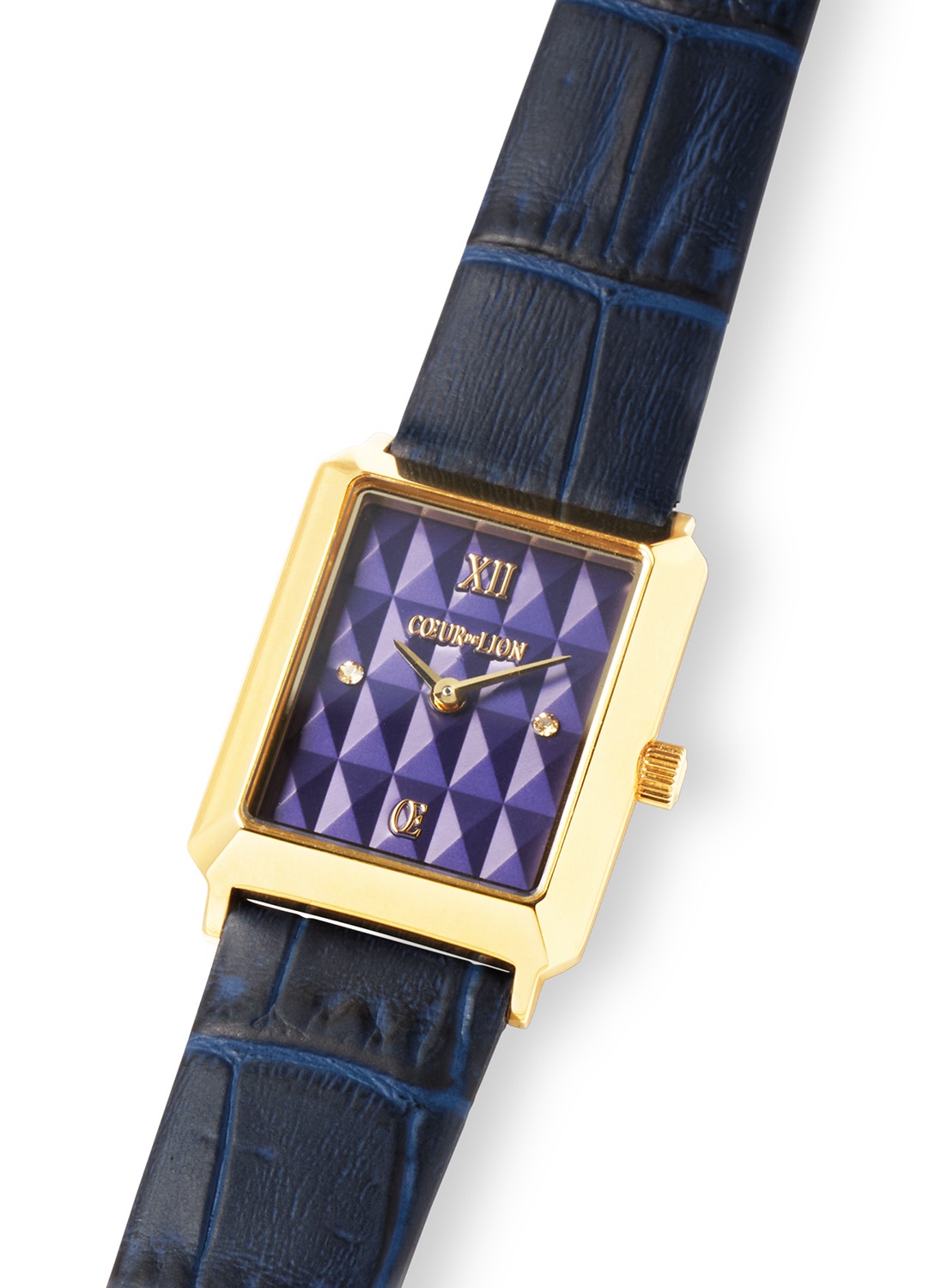 Часы Iconic Spikes Bracelet Leather Midnight Blue Gold Coeur de Lion 7672/71-0716