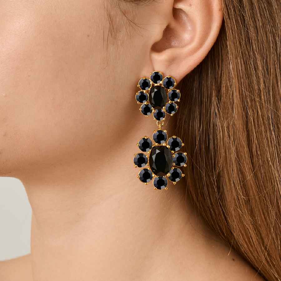 Фото Серьги LINA SG BLACK Dyrberg Kern 450072