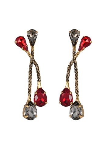 Фото Серьги "Хромосомы" Claudio Canzian CC00202718 red