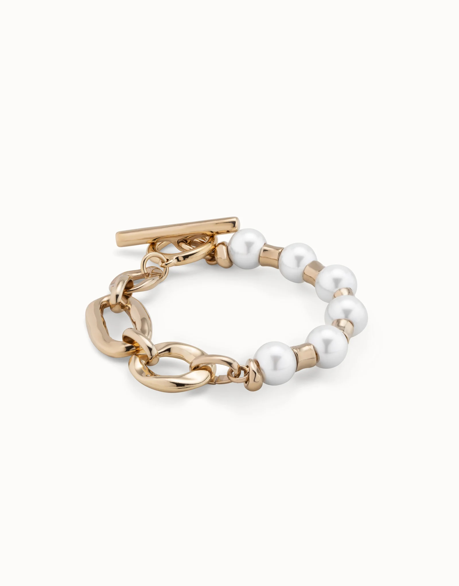 Браслет Pearl & Match с золотом UNOde50 PUL2364BPLORO0L