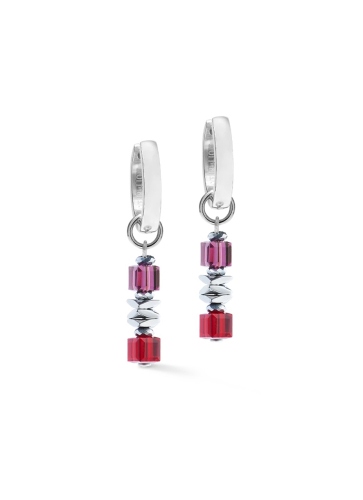 Фото Серьги Red-Silver Coeur de Lion 3044/21-0317