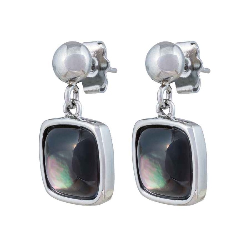 Серьги Куб SHELL Fiore Luna *AE02914-1 BW/S