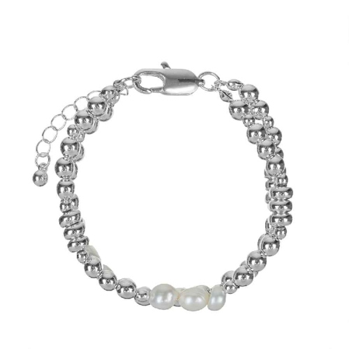Браслет Metall & Pearle Сarabiner Fiore Luna CL1015 S