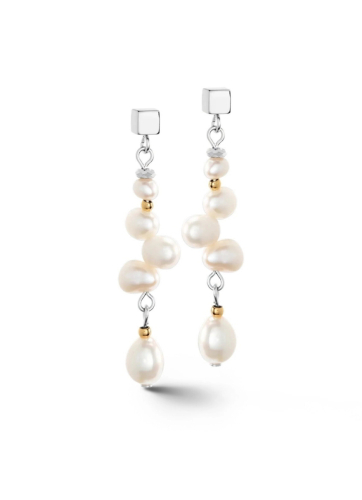 Фото Серьги White bicolor Coeur de Lion 1106/21-1426