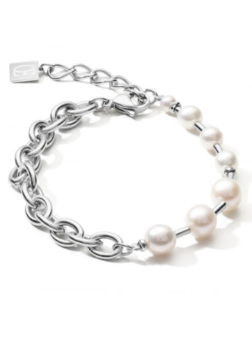 Фото Браслет 4-In-1 White-Silver Coeur de Lion 1100/30-1417