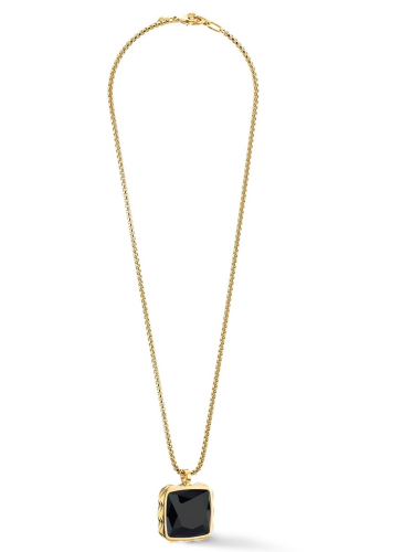 Фото Колье Amulet Spikes Square Onyx gold-black Coeur de Lion 1200101316