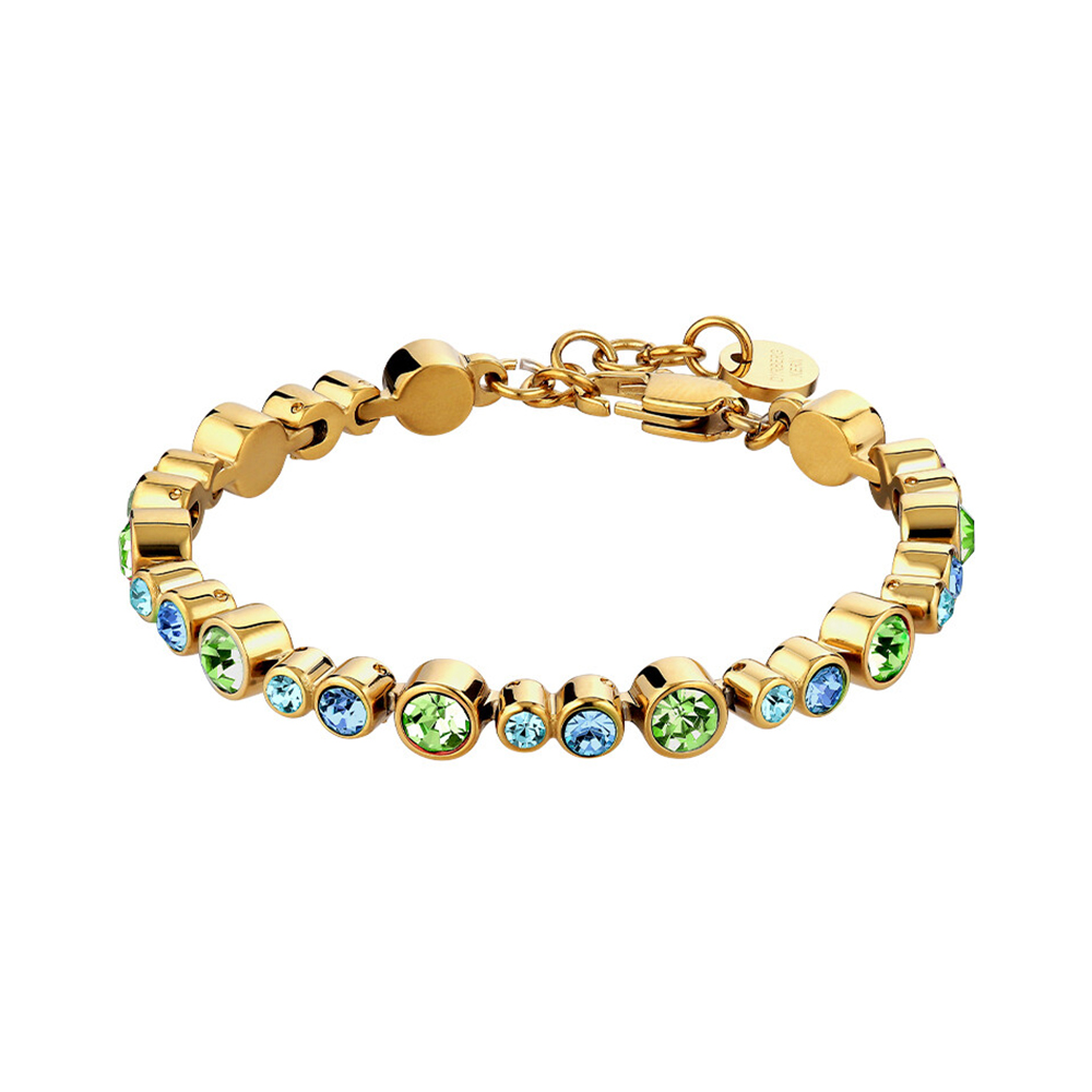 Фото Браслет TERESIA SG AQUA/GREEN Dyrberg Kern 420110 BL/G/G