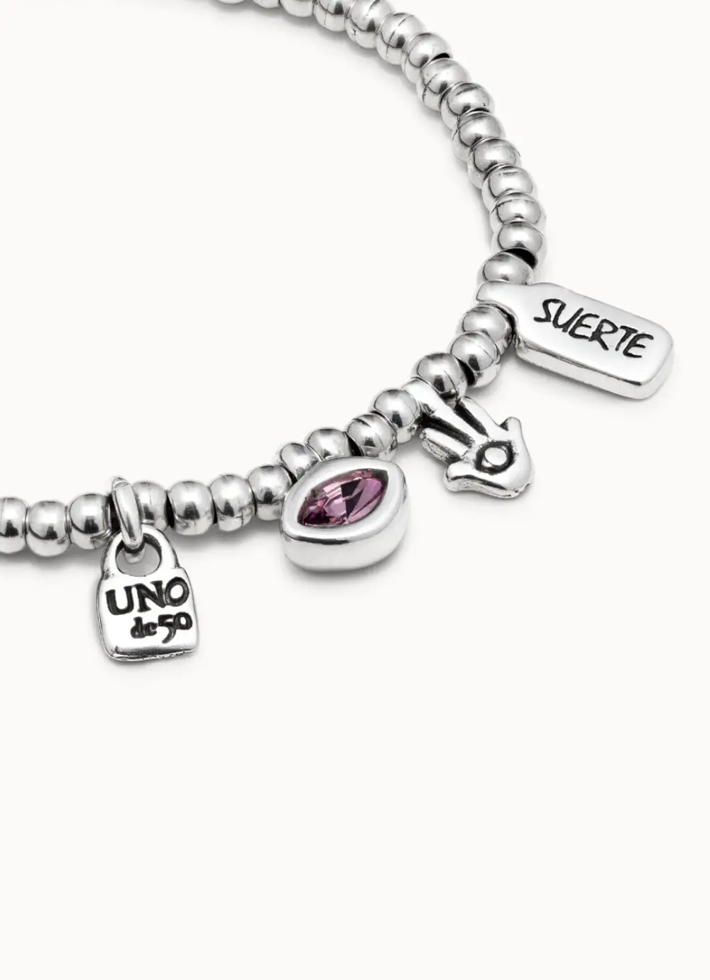 Браслет I'm waiting 4 U Pink с серебром UNOde50 PUL1853RSAMTL0M