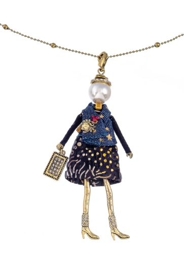 Фото Подвеска Miamelie кукла Джулия в черном платье