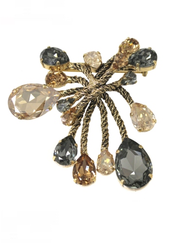 Фото Брошь "Хромосомы" Claudio Canzian CC00211005 beige