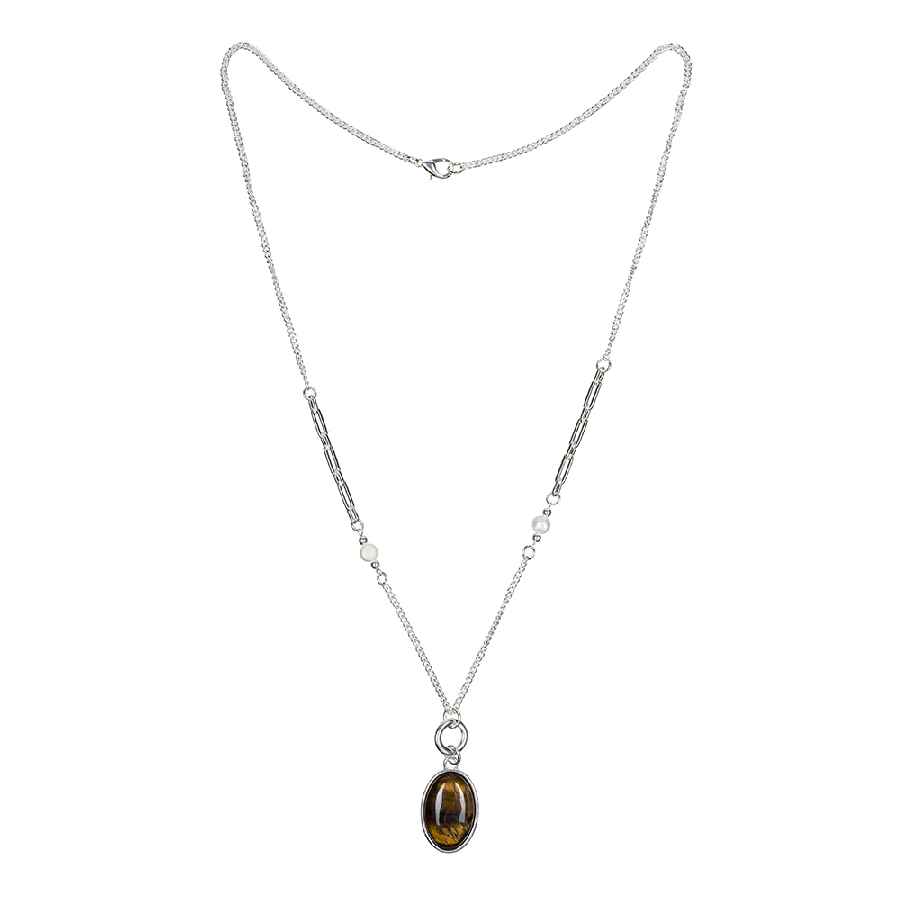 Фото Колье TIGER EYE Elegia Fiore Luna LN5156 BR/S