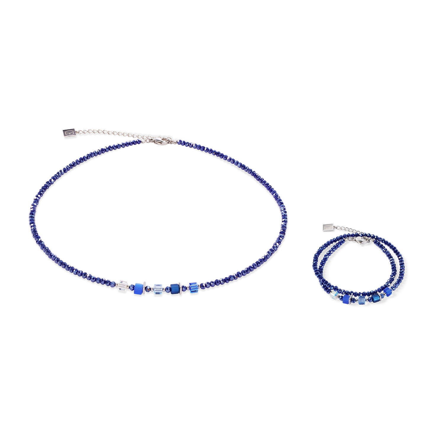 Фото Колье Joyful Colours Update silver-blue Coeur de Lion 4464/10-0700