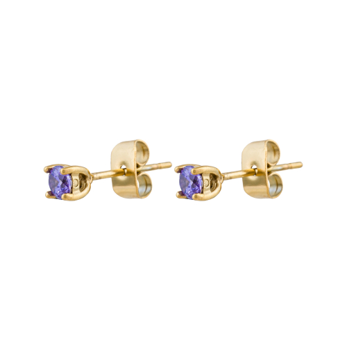 Пусеты VIOLET Fiore Luna AE03187-6 V/G