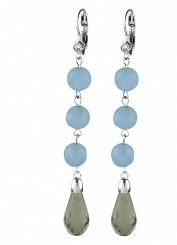 MEDINA серьги DORIKA SS BLUE AGATE 351183