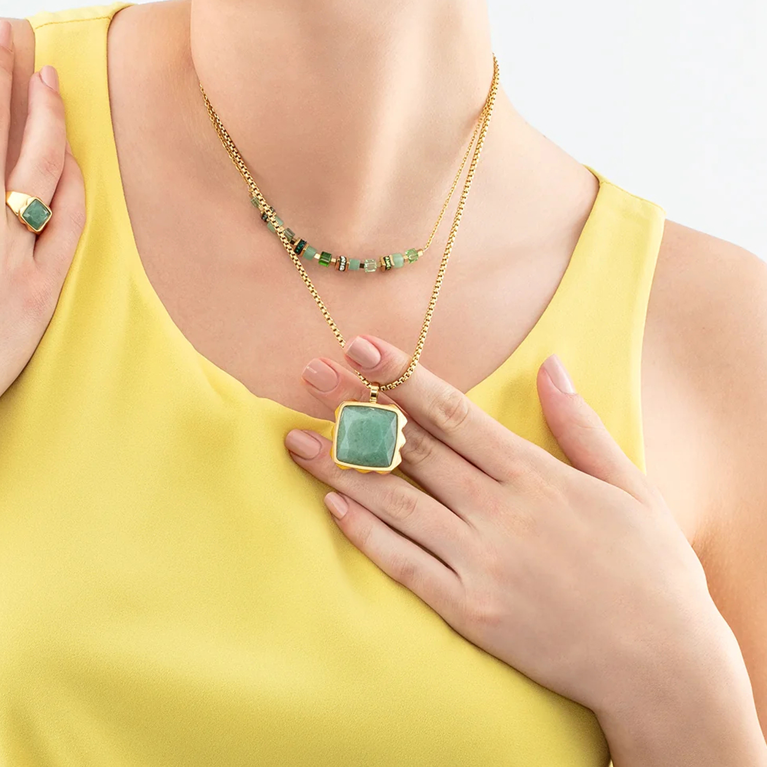 Фото Колье Green-Gold Coeur de Lion 1200/10-0516