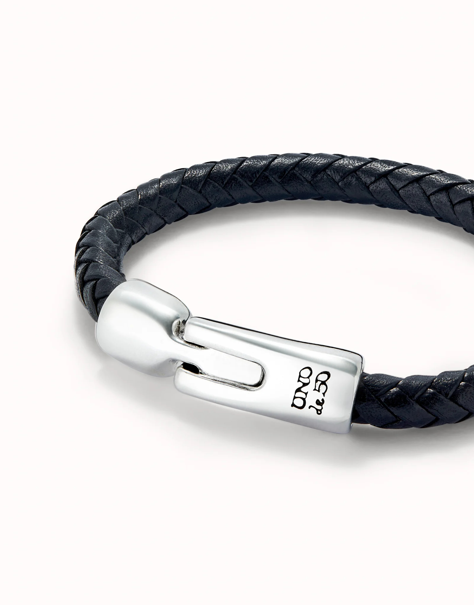 Кожаный браслет Ser Natural с серебром UNOde50 PUL2460NGRMTLXL