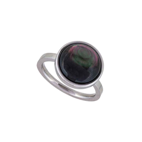 Кольцо Сфера SHELL Fiore Luna *KR02913-1/9 BW/S