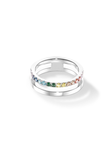 Фото Кольцо 18,4 Eternal Unity Bague argent-noir Coeur de Lion 0136/40-1517
