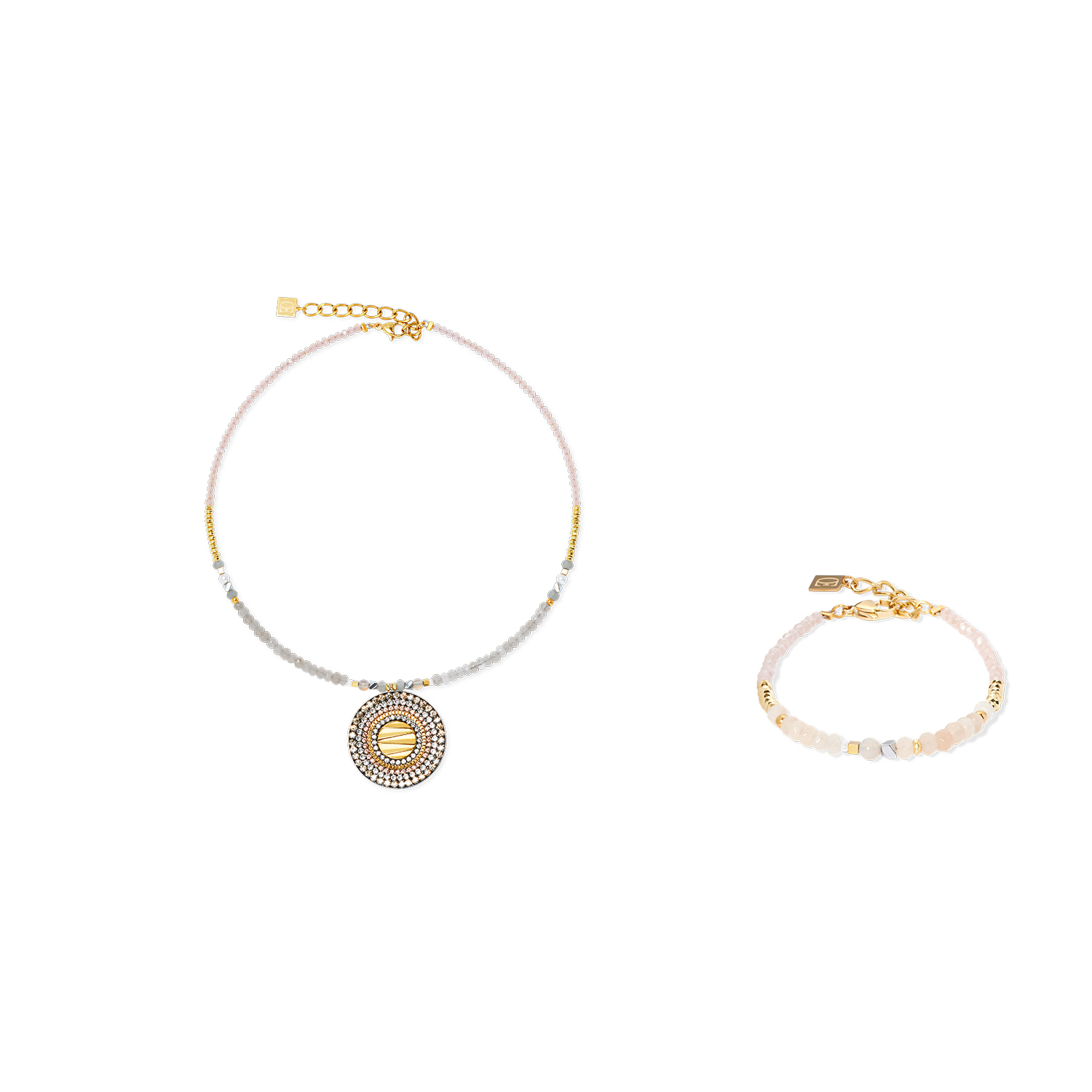 Фото Колье Amulet Modern Future gold beige Coeur de Lion 2036/10-1016
