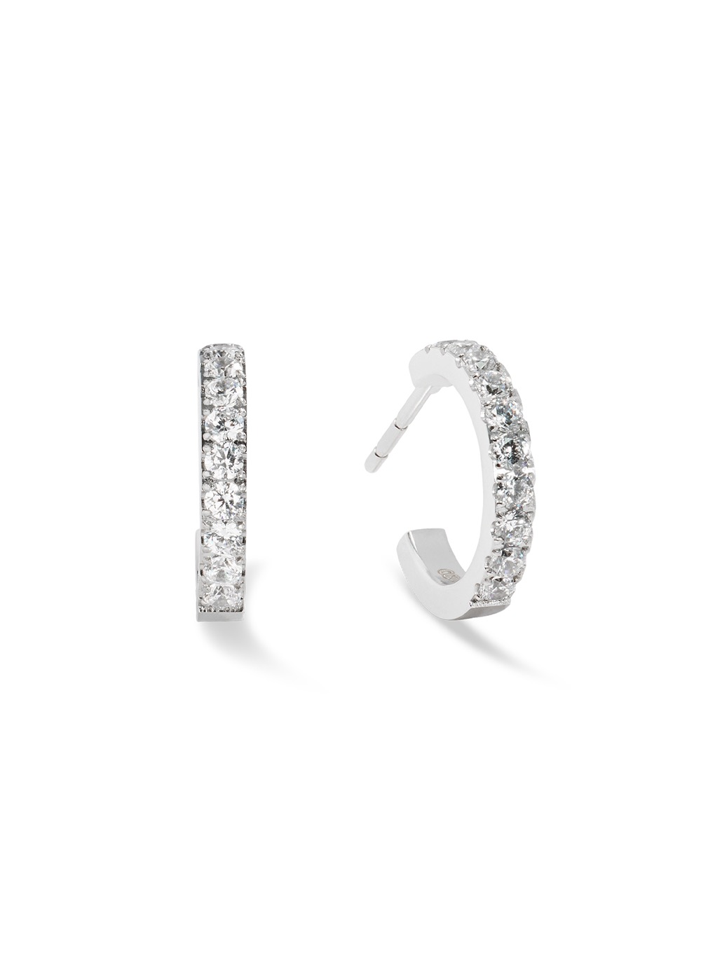 Фото Серьги Hoop Crystal-Silver Coeur de Lion 0146/23-1817