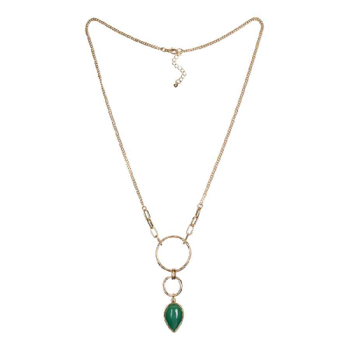 Колье GREEN AVENTURINE Fiore Luna LN3171-5 G/G