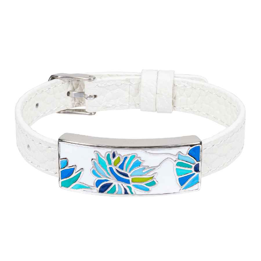 Фото Браслет на белом кожанном ремешке Fiore Luna Classic Fiore Luna CB03599-13A