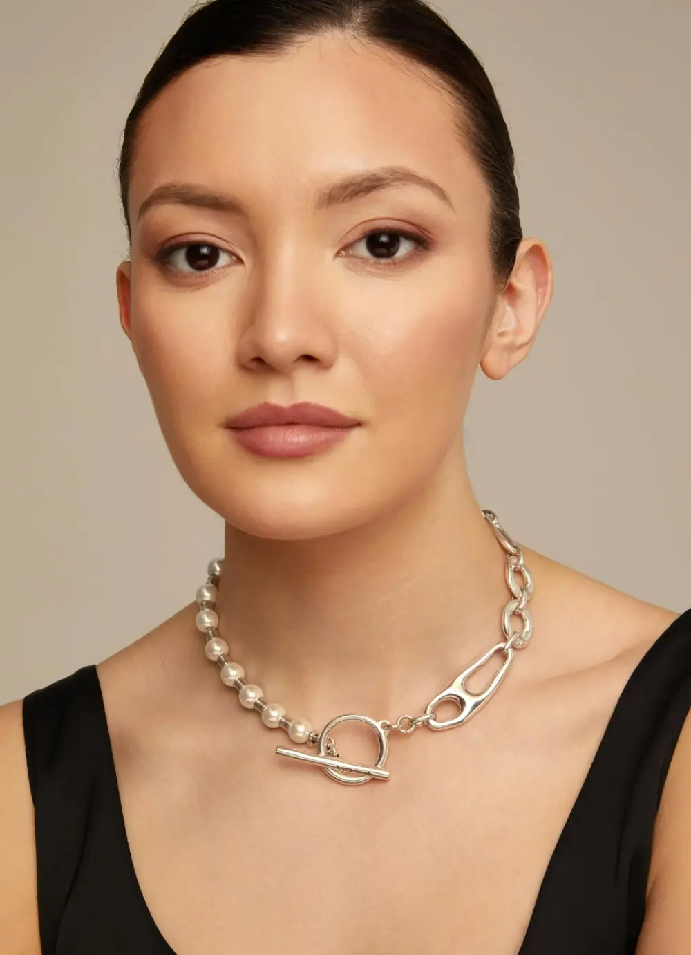Ожерелье Pearl & Match с серебром UNOde50 COL1841BPLMTL0U