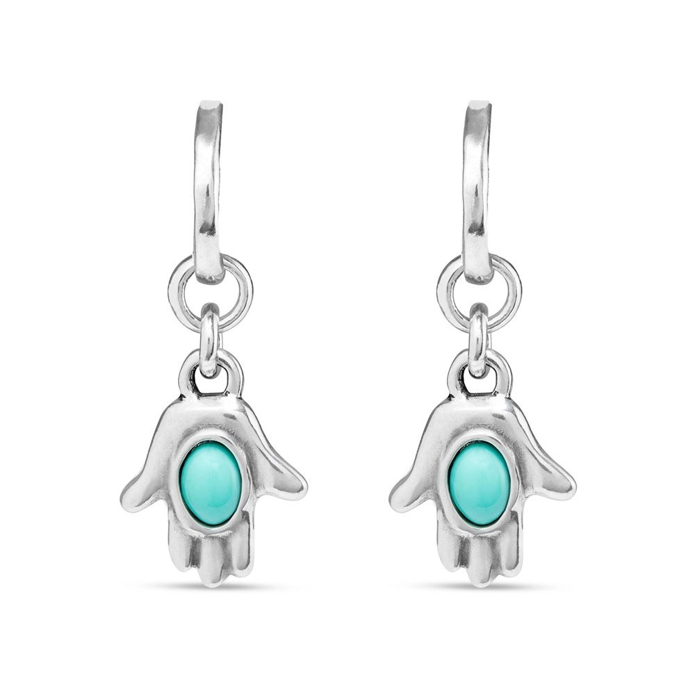 Фото Серьги HAMSA с серебром UNOde50 PEN0906TQSMTL0U