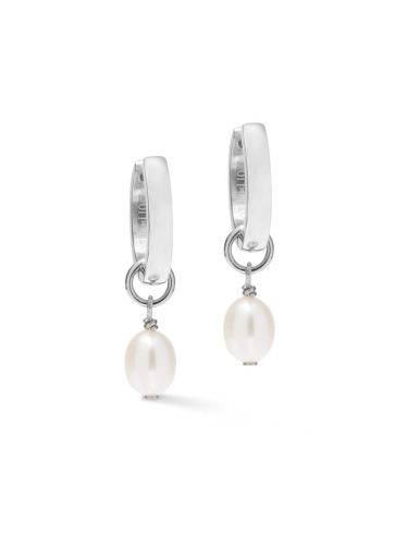 Серьги Cosmic Pearls soft silver Coeur de Lion 1135/21-1522